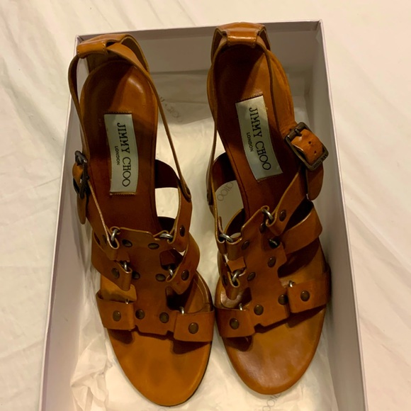 Jimmy Choi; tan; size 39 1/2 - Picture 1 of 5